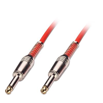 1m Guitar Lead - 1/4" Straight Jack to 1/4" Straight Jack Red